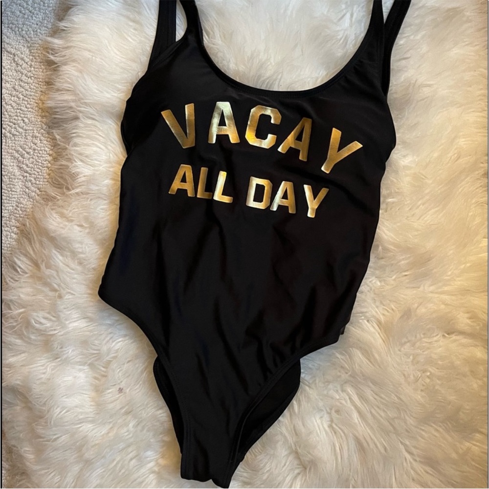 California waves‎ Vacay all Day Black swimsuit S